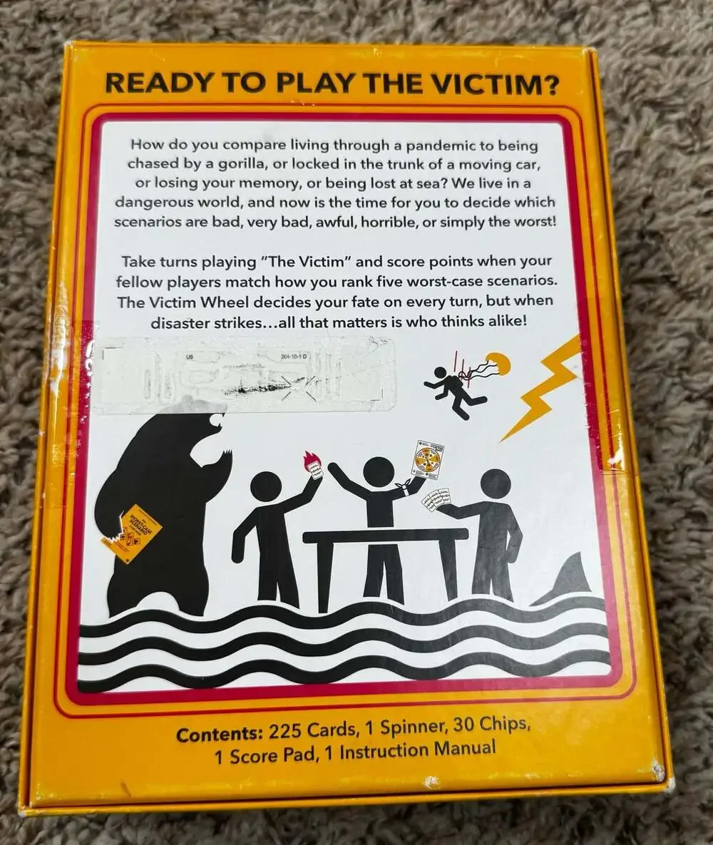 Moose Games The Worst-Case Scenario Card Game COMPLETE
